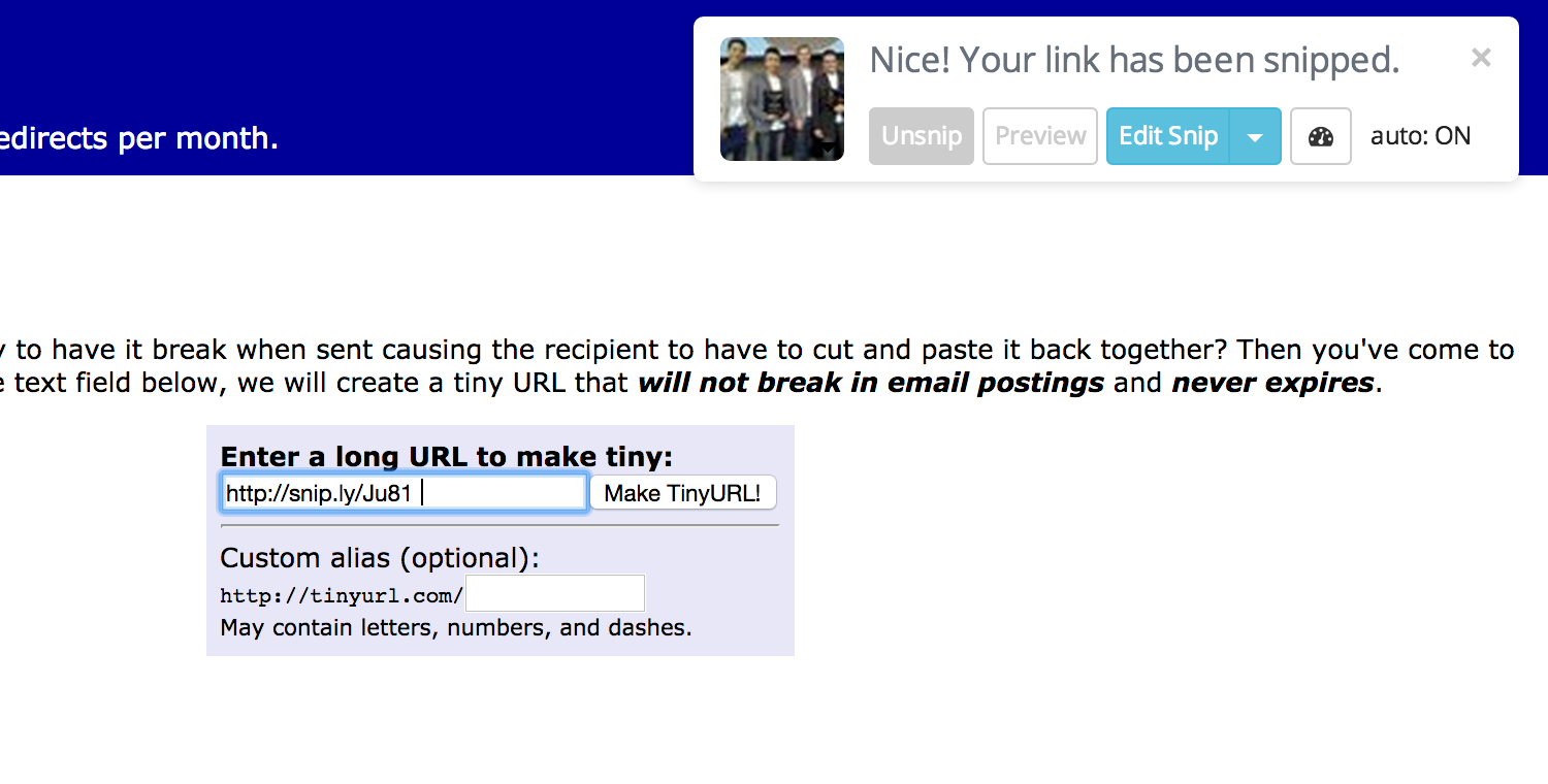 Shorter Links!